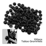 Maxbell Maxbell Tattoo Grommets/O Rings/Rubber Band/Cleaning Brush Tattoo Supply Kit Black