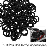 Maxbell Maxbell Tattoo Grommets/O Rings/Rubber Band/Cleaning Brush Tattoo Supply Kit Black