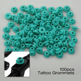 Maxbell Maxbell Tattoo Grommets/O Rings/Rubber Band/Cleaning Brush Tattoo Supply Kit Green