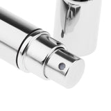 Maxbell Maxbell 3x 5ml Empty Glass Spray Bottle Pump Fine Mist Perfume Atomizer shiny silver