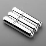 Maxbell Maxbell 3x 5ml Empty Glass Spray Bottle Pump Fine Mist Perfume Atomizer shiny silver