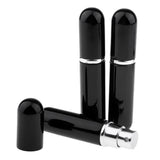 Maxbell Maxbell 3x 5ml Empty Glass Spray Bottle Pump Fine Mist Perfume Atomizer gloss black