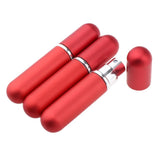 Maxbell Maxbell 3x 5ml Empty Glass Spray Bottle Pump Fine Mist Perfume Atomizer matte red