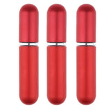 Maxbell Maxbell 3x 5ml Empty Glass Spray Bottle Pump Fine Mist Perfume Atomizer matte red