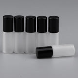 Maxbell Maxbell 6Pcs Empty Perfume Essential Oil Roll on Bottles 5ml Mat Glass Roller Bottle Black