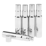 Maxbell Maxbell 5x 10ml Empty Perfume Atomizer Bottle Pump Fine Mist Sprayer Shiny Sliver
