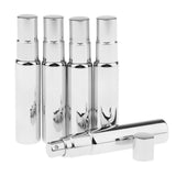 Maxbell Maxbell 5x 10ml Empty Perfume Atomizer Bottle Pump Fine Mist Sprayer Shiny Sliver