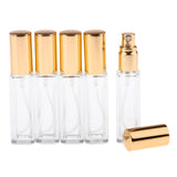 Maxbell Maxbell 5x 8ml Refillable Perfume Atomizer Empty Spray Bottle Golden Cap