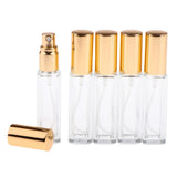 Maxbell Maxbell 5x 8ml Refillable Perfume Atomizer Empty Spray Bottle Golden Cap