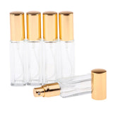 Maxbell Maxbell 5x 8ml Refillable Perfume Atomizer Empty Spray Bottle Golden Cap