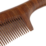 Maxbell Maxbell Women Antistatic Natural Green Sandalwood Long Handle Hair Comb Fine Tooth