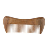 Maxbell Maxbell Anti-Static Thicken Green Sandalwood Comb Wide Tooth fo Curly Hair Women Men