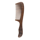 Maxbell Maxbell Handcrafted Natural Wooden Fine-toothed Anti-static Massage Comb with Handle