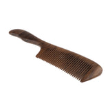 Maxbell Maxbell Handcrafted Natural Wooden Fine-toothed Anti-static Massage Comb with Handle