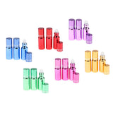 Maxbell Maxbell 3Pcs Empty Roll on Bottles 5ml Glass Roller Bottle for Perfume Essential Oil Blue