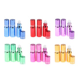 Maxbell Maxbell 3Pcs Empty Roll on Bottles 5ml Glass Roller Bottle for Perfume Essential Oil Blue