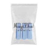 Maxbell Maxbell 3Pcs Empty Roll on Bottles 5ml Glass Roller Bottle for Perfume Essential Oil Blue