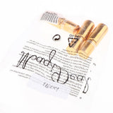 Maxbell Maxbell 3Pcs Empty Roll on Bottles 5ml Glass Roller Bottle for Perfume Essential Oil Golden