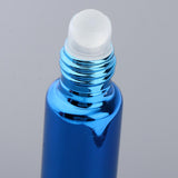 Maxbell Maxbell 3x Empty Refillable Container Essential Oil Roller Bottles Vials 10ml Blue