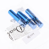 Maxbell Maxbell 3x Empty Refillable Container Essential Oil Roller Bottles Vials 10ml Blue