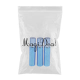 Maxbell Maxbell 3x Empty Refillable Container Essential Oil Roller Bottles Vials 10ml Blue