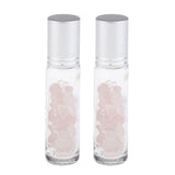Maxbell Maxbell 10ml Crystal Glass Roll-onBottle Natural Crystal Stone Rose Quartz