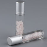 Maxbell Maxbell 10ml Crystal Glass Roll-onBottle Natural Crystal Stone Rose Quartz