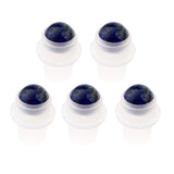 Maxbell Maxbell 5Pcs Replacement Ball Roller Tops for Essential Oils Bottles  Purple