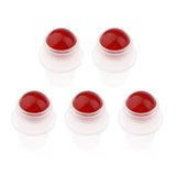 Maxbell Maxbell 5Pcs Replacement Ball Roller Tops for Essential Oils Bottles  Red