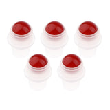 Maxbell Maxbell 5Pcs Replacement Ball Roller Tops for Essential Oils Bottles  Red