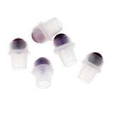 Maxbell Maxbell 5Pcs Replacement Ball Roller Tops for Essential Oils Bottles  Light Purple