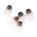 Maxbell Maxbell 5Pcs Replacement Ball Roller Tops for Essential Oils Bottles  Brown