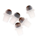 Maxbell Maxbell 5Pcs Replacement Ball Roller Tops for Essential Oils Bottles  Brown