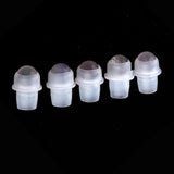 Maxbell Maxbell 5Pcs Replacement Ball Roller Tops for Essential Oils Bottles  Light Brown