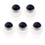 Maxbell Maxbell 5Pcs Replacement Ball Roller Tops for Essential Oils Bottles  Dark  Blue