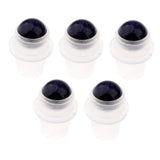 Maxbell Maxbell 5Pcs Replacement Ball Roller Tops for Essential Oils Bottles  Dark  Blue