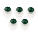 Maxbell Maxbell 5Pcs Replacement Ball Roller Tops for Essential Oils Bottles  Green