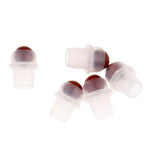 Maxbell Maxbell 5Pcs Replacement Ball Roller Tops for Essential Oils Bottles  Wine Red