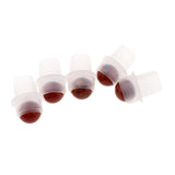 Maxbell Maxbell 5Pcs Replacement Ball Roller Tops for Essential Oils Bottles  Wine Red