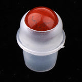 Maxbell Maxbell 5Pcs Replacement Ball Roller Tops for Essential Oils Bottles  Wine Red