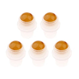 Maxbell Maxbell 5Pcs Replacement Ball Roller Tops for Essential Oils Bottles  Yellow