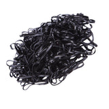 Maxbell Maxbell 100x Fashion Elastic Ponytail Holders Hairband Hair Rubber Rings Black