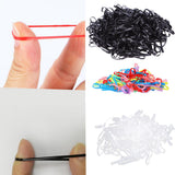 Maxbell Maxbell 100x Fashion Elastic Ponytail Holders Hairband Hair Rubber Rings Black