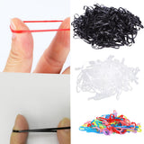 Maxbell Maxbell 100x Fashion Elastic Ponytail Holders Hairband Hair Rubber Rings Black