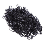 Maxbell Maxbell 100x Fashion Elastic Ponytail Holders Hairband Hair Rubber Rings Black