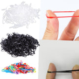 Maxbell Maxbell 100x Fashion Elastic Ponytail Holders Hairband Hair Rubber Rings Black