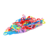 Maxbell Maxbell 100x Fashion Elastic Ponytail Holders Hairband Hair Rubber Rings Multi-color