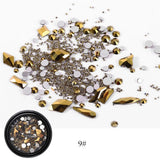 Maxbell Maxbell Mixed Crystal AB Nail Art Rhinestones Diamond Crystal Studs Beads for DIY 9
