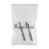 Maxbell Maxbell 2PC Foldable Travel Pocket Hair Comb/Brush, Double Headed & Portable Black