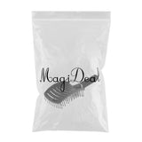 Maxbell Maxbell Large Plastic Vented Hair Brush Hairdressing Big Bend Massage Comb Black